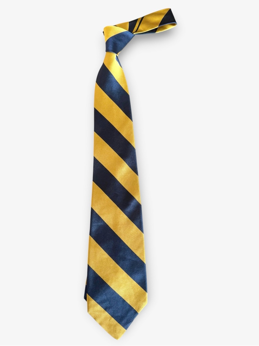 Gap Gold Blue Repp Striped Preppy Necktie